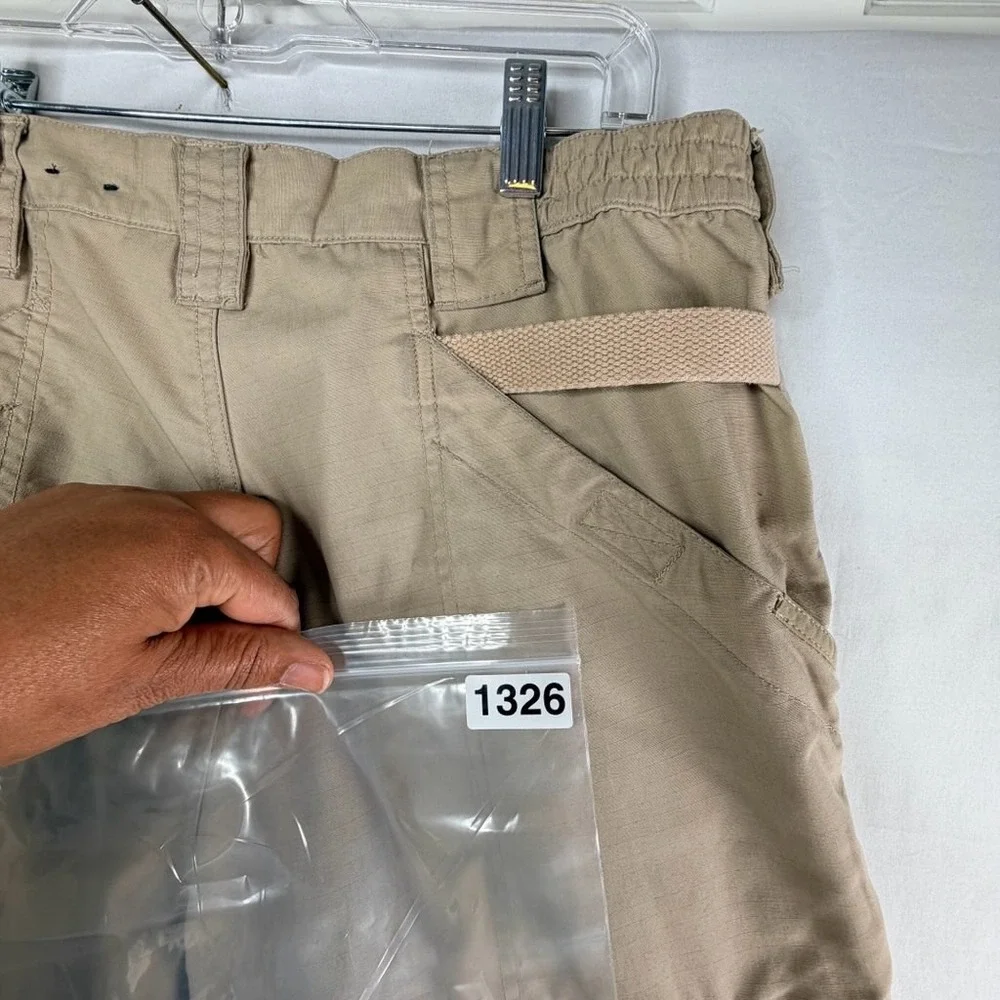 5.11 Tactical Series Mens 34x32 Khaki Tan Ripstop Cargo Pants Style 74273